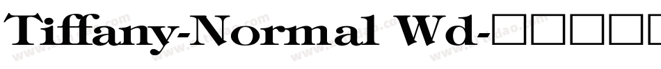Tiffany-Normal Wd字体转换